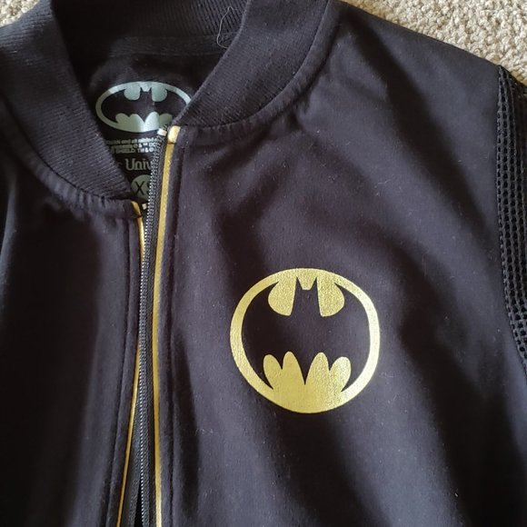 Batman "I Am The Knight" mesh sleeve bomber jacket by DC Comics - Picture 4 of 7